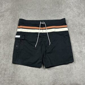 Kanvas By Katin Board Shorts Mens 36 x 8" Custom Surf Trunks Black Surfside CA